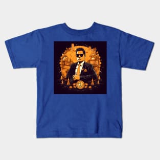 Bitcoin Millionaire Crypto Investor Kids T-Shirt